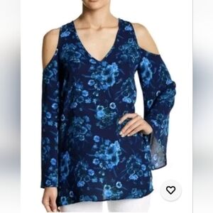 Sanctuary Floral Cold Shoulder Tunic Top NWOT Size M